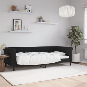 VidaXL Slaapbank 90x200 cm fluweel zwart