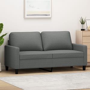 VidaXL Tweezitsbank 140 cm stof donkergrijs