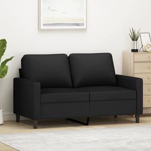 VidaXL Tweezitsbank 120 cm fluweel zwart
