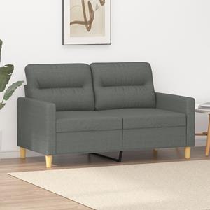 VidaXL Tweezitsbank 120 cm stof donkergrijs