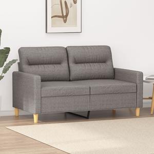 VidaXL Tweezitsbank 120 cm stof taupe