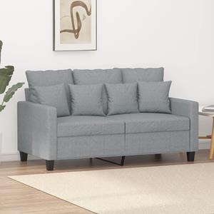 VidaXL Tweezitsbank 120 cm stof lichtgrijs