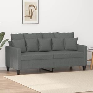 VidaXL Tweezitsbank 140 cm stof donkergrijs