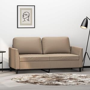 VidaXL Tweezitsbank 140 cm kunstleer cappuccinokleurig