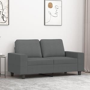 VidaXL Tweezitsbank 120 cm stof donkergrijs