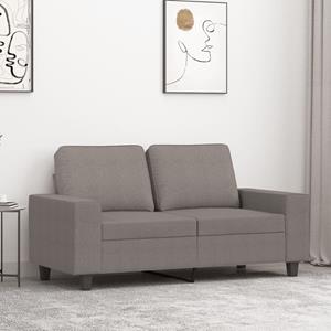 VidaXL Tweezitsbank 120 cm stof taupe