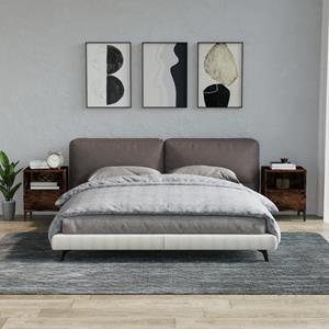 VidaXL Nachtkastjes 2 st 40x35x50 cm gerookt eikenkleurig 8720287226154