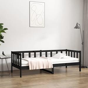 VidaXL Slaapbank 80x200 cm massief grenenhout zwart