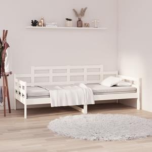 VidaXL Slaapbank massief grenenhout wit 80x200 cm