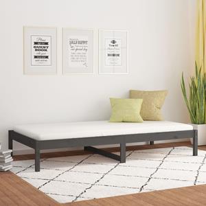 VidaXL Slaapbank 90x190 cm massief grenenhout grijs