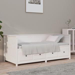 VidaXL Slaapbank 100x200 cm massief grenenhout wit