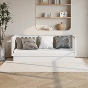 VidaXL Slaapbank 75x190 cm massief grenenhout wit
