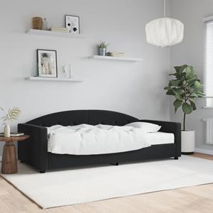 VidaXL Slaapbank met matras 90x200 cm fluweel zwart