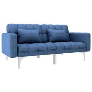 VidaXL Slaapbank stof blauw