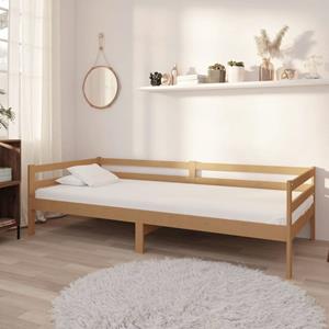 VidaXL Slaapbank met matras massief grenenhout honingbruin 90x200 cm