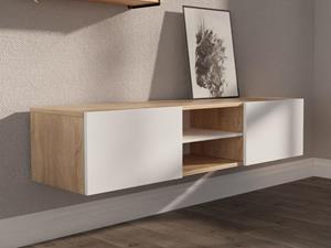 Mobistoxx Tv-meubel AURORE 2 deuren sonoma/wit