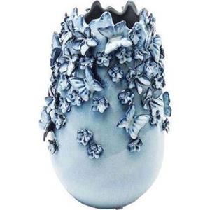 Kare Design Kare Vaas Butterflies Lichtblauw 35cm