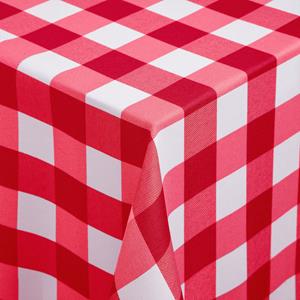 ERWIN M. Tafelkleed Countryline hoekig; 80x80 cm (BxL); rood; vierkant