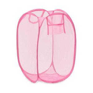 Kipit Wasmand flexibel/opvouwbaar - roze - kunststof - 33 x 33 x cm - 60 liter -