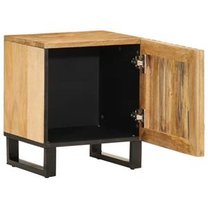 vidaXL Nachtkastje 40x33x46 cm massief ruw mangohout