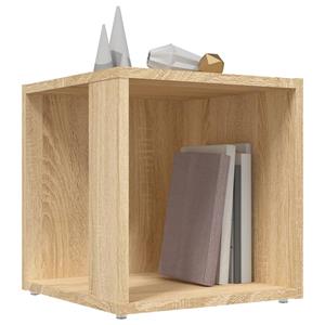 vidaXL Bijzettafel 33x33x34,5 cm spaanplaat sonoma eikenkleurig