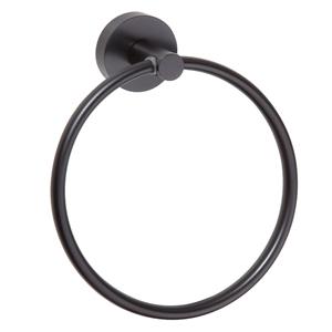 Sapho X-Round Black Handdoekring zwart