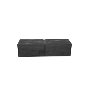 Het Steigerhouthuis Zwevend tv meubel Vision Black | 120 cm