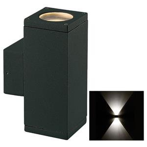 Franssen Vierkante up & downlighter Finmotion zwart 38555-10