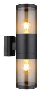 Globo Zwarte buitenlamp Xeloo 2x E27 32014-2BS