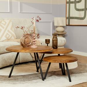 Het Steigerhouthuis Salontafel Ohio | set van 3