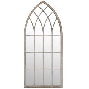 vidaXL Spiegel 100x45 cm ijzer zandkleurig