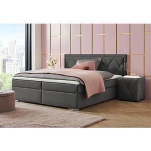 Leonique Boxspring Alfie, bestseller, optioneel met bedlade met capitonnage in het hoofdbord, h2, h3 en h4 ter keuze