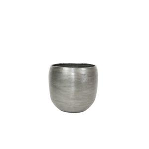 Ter Steege Bloempot Aluminium Zilver D 24 cm H 22 cm