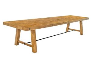 Invicta Interior Massieve eettafel FINCA 400cm vintage bruin gerecycled grenenhout - 44705