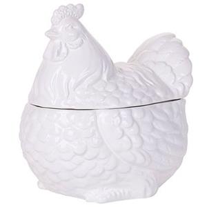 Beliani  BINIC - Decofiguur - Wit - Keramiek