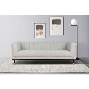 Guido Maria Kretschmer Home&Living 3-zitsbank Chamby met houten rand onder en stiksels bij de leuning