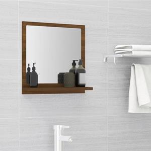 VidaXL Badkamerspiegel 40x10,5x37 cm bewerkt hout bruin eikenkleur