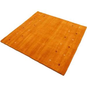 Carpetfine Wollen kleed Gabbeh-Uni zuivere wol, met de hand geweven, gabbeh loom diermotief, speciaal model vierkant