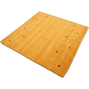 Carpetfine Wollen kleed Gabbeh-Uni zuivere wol, met de hand geweven, gabbeh loom diermotief, speciaal model vierkant