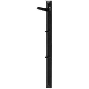 Garderobenpaneel ¦ schwarz ¦ Massivholz ¦ Maße (cm): B: 27 H: 120 T: 20  - Möbel Kraft