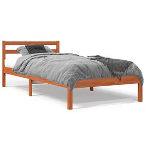 VidaXL Bedframe massief grenenhout wasbruin 90x200 cm