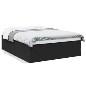 VidaXL Bedframe bewerkt hout zwart 160x200 cm