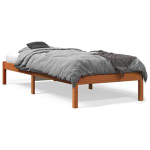 VidaXL Bedframe massief grenenhout wasbruin 90x190 cm