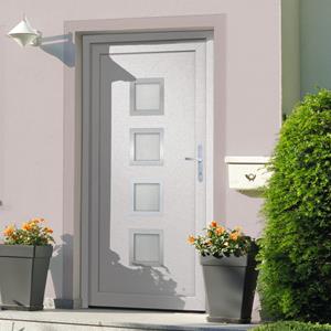 VidaXL Voordeur 98x208 cm PVC wit