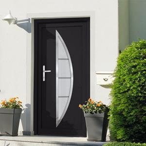VidaXL Voordeur 98x200 cm PVC antracietkleurig