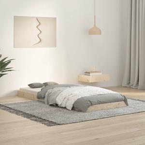 VidaXL Bedframe massief grenenhout 75x190 cm