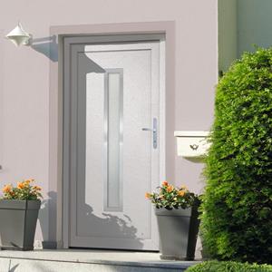 VidaXL Voordeur 98x208 cm PVC wit