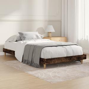 VidaXL Bedframe bewerkt hout gerookt eikenkleurig 100x200 cm
