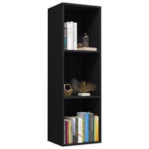 vidaXL Boekenkast/tv-meubel 36x30x114 cm bewerkt hout zwart