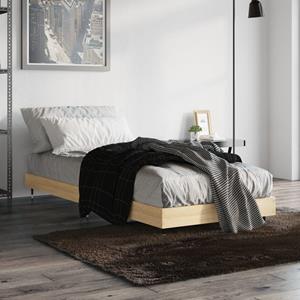 VidaXL Bedframe bewerkt hout sonoma eikenkleurig 75x190 cm